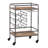Berklee 6 - Bottle Solid Wood Wine Bottle & Glass Rack in Brown