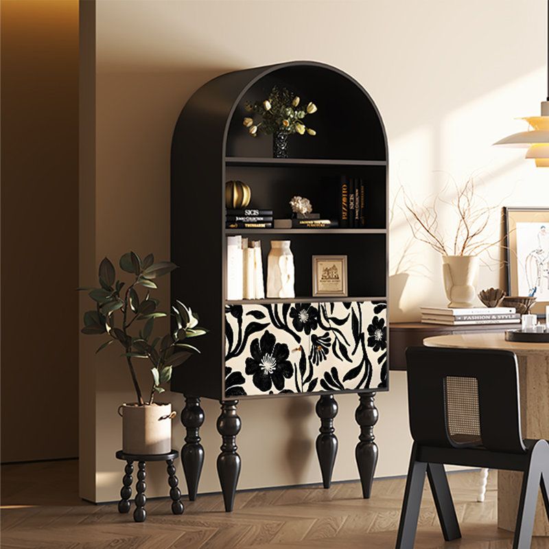 Art multi-functional arch display bookcase