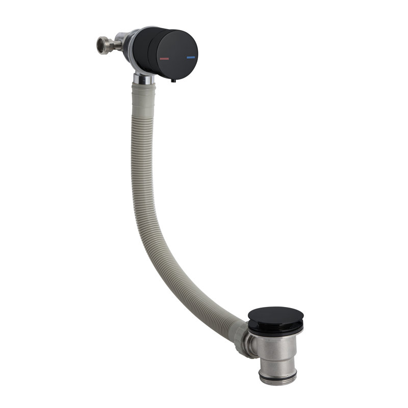 Deck Tub Spout Bath Filler, Matt Black