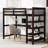 Space Twin Size Loft Bed With Desk And Shelving System In For Storage-1239966085-1239966086