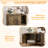 Modern Cat Litter Box Enclosure With Cat Scratching Board, Hidden Cat Litter Box Furniture Storage Cabinet-1353222172