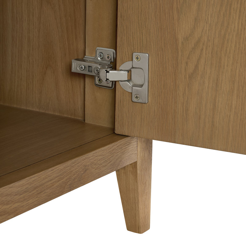 Benita 48" Rattan and Oak Bathroom Vanity