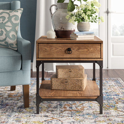 Table de bout avec rangement vitela