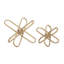 Metal Linked Jack Decorative Sculpture with Orb Centre Set-159519128