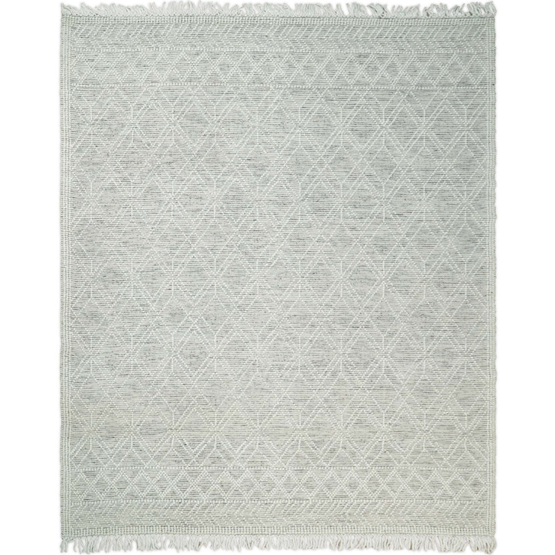 Wool Geometric Indoor Rug, Rectangle 8' x 10'