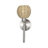 Summervine 1 Light Brushed Nickel Single Sconce-121436197