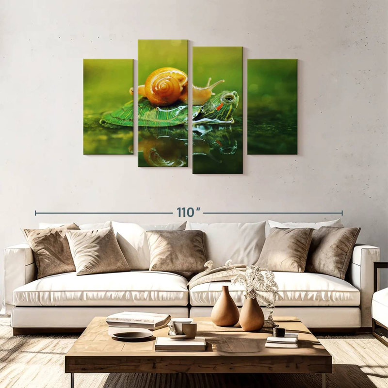 Brampt Snail On Turtle, 48" H x 75" W