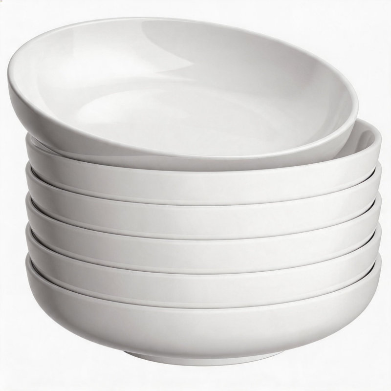 Ensemble de 6 bols à pâtes en porcelaine 8,5 pouces 35 oz allant au lave-vaisselle