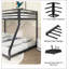 Structure de lit moderne avec tête de lit pour la chambre à coucher