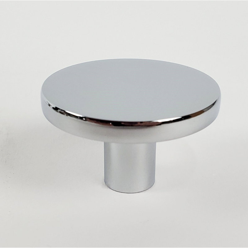 Oversized 1 5/8" Diameter Round Knob, Polished Chrome
