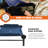 Disc-O-Bed Extra Large Outdoor Convertible 2 Person Portable Camping Cots, Navy-128799194