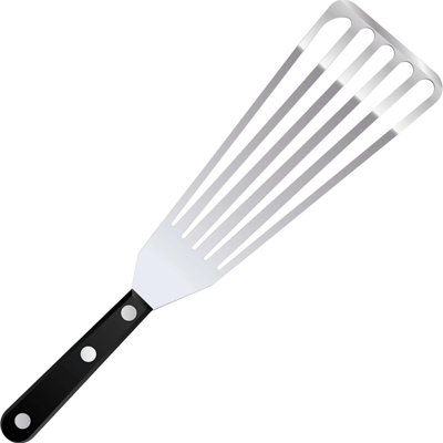 Fish Spatula Stainless Steel, Large Slotted Turner, Flexible, Blade 9 Inch, Size 13 Inches