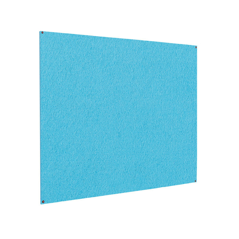 Wall Mounted Bulletin Board, 90 cm H x 60 cm W x 0.9 cm D, Cyan
