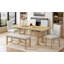 Ensemble de table de salle à manger extensible de 76 pouces Farmhouse-713828349-713828351