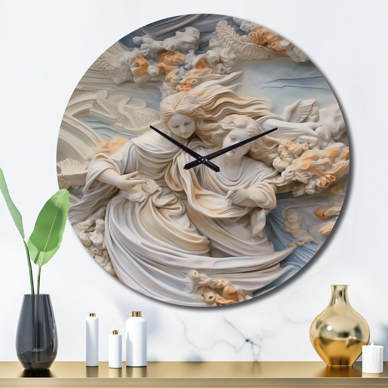 Horloge murale crème, Grand