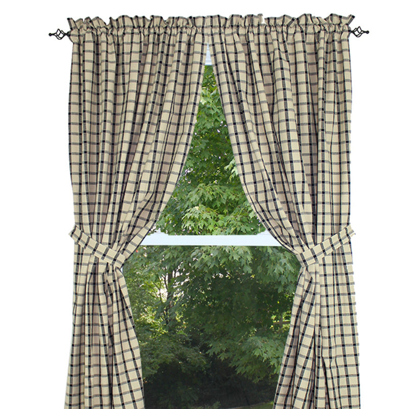 Panneaux de rideaux Gracie Oaks Langford, L 84 po x l 86 po