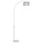 Lewallen 131cm Silver Arched Floor Lamp-1631414571