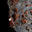 Grande vanadinite sur grille de goethite noire