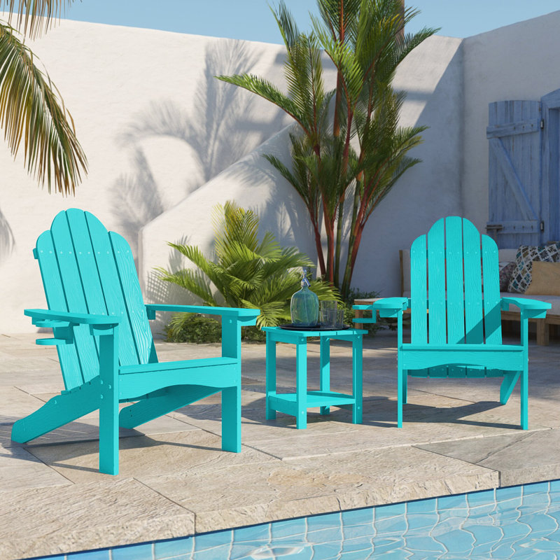 Chaise Adirondack en plastique Hackneyville, Aruba