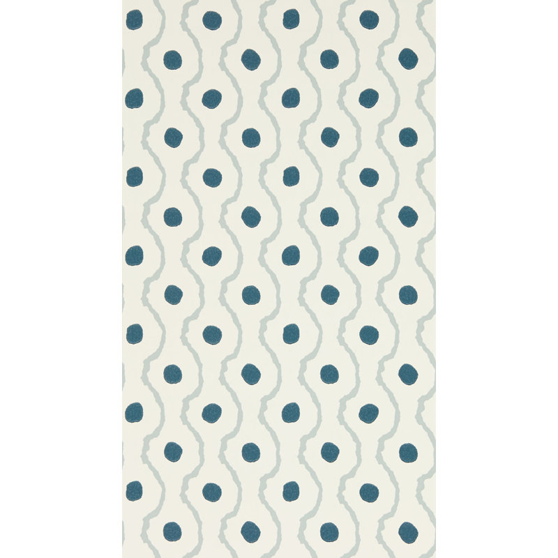 Henry Holland Abstract Non-Woven Wallpaper Double Roll, Glacier/Pacific