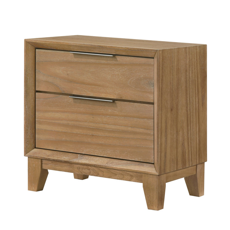 Florian Natural Wood Nightstand