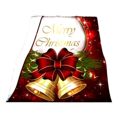 MerryBell Snowflake Soft Throw Blanket - 50x60 Inch Lightweight Fluffy Warm Quilt for Sofa, Couch, Bed - All Seasons Cozy Cover