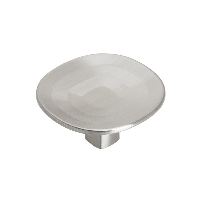 Oversized Concentric 1 9/16" Diameter Round Knob, Satin Nickel