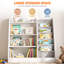 Bibliothèque standard pour enfants, tablette de rangement Montessori pour livres, idéale pour la chambre d'enfant ou la crèche.-631736082-631736087