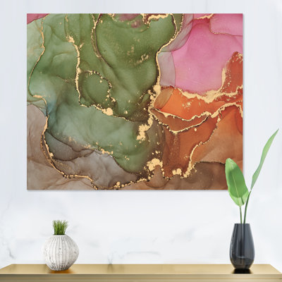 «Mauve et vert», reproduction d'art sur toile