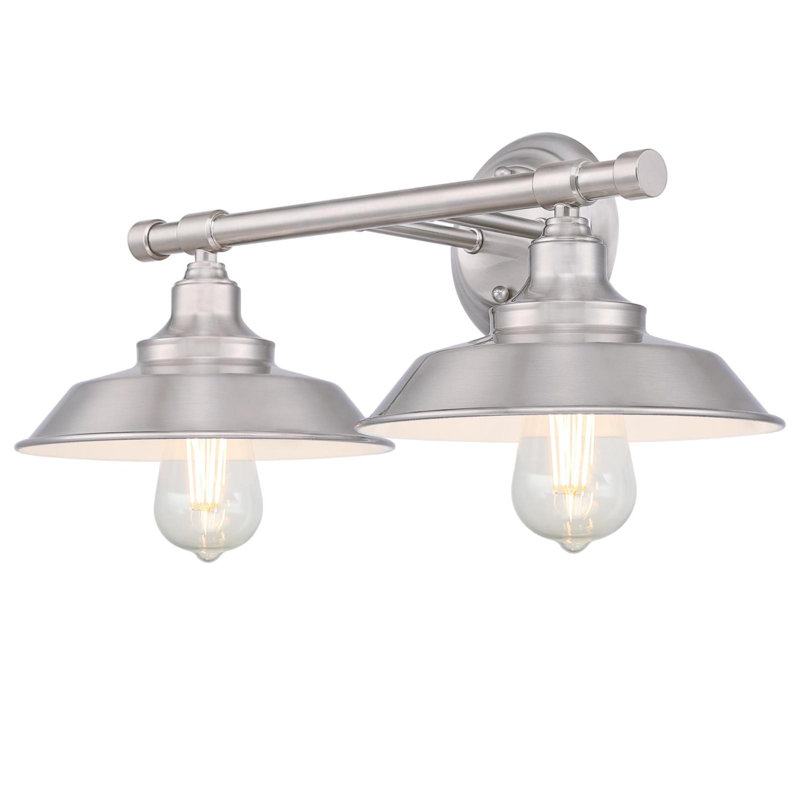 Myndi 2 - Light Dimmable Vanity Light, No, Brushed Nickel