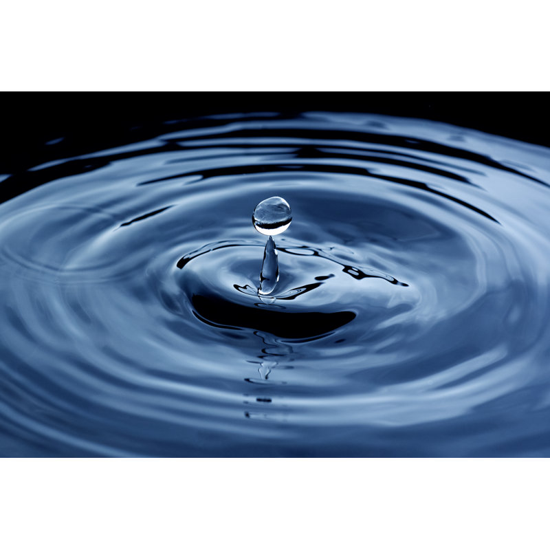 Water Drop - Wrapped Canvas Print, 30cm H x 46cm W x 3.8cm D
