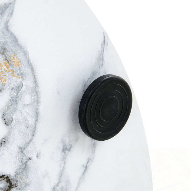 Rond Violetta avec base robuste, Blanc