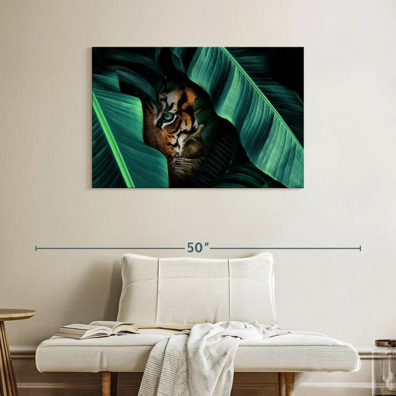 Brampt Hiding Tiger, 26'' H x 39'' W