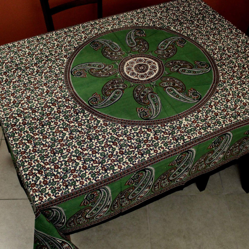 Cotton Tapestry, 60" H x 90" W, Green