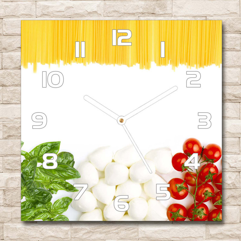 Heidegard Glass Wall Clock, White