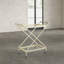 Chariot-bar industriel en fer / verre Ligon