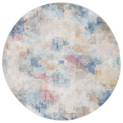 Graber Phoenix 508 Area Rug In Aqua / Gold Rose