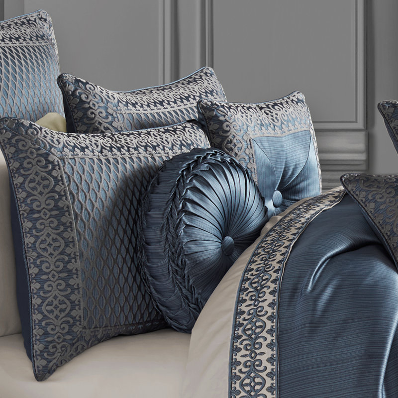 Housse et insert de coussin décoratif rond Leah