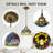 1-Light Mini Stained Glass Pendant Light