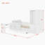 Lit plateforme en bois avec plusieurs solutions de rangement, bureau et garde-robe Zyana-2046629441