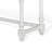 Orso Console Table, 76 Inch Rectangular Brown Top, White Mahogany
