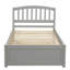 Base de lit simple avec lit gigogne en bois-1846552947