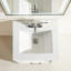 Meuble-lavabo simple autoportant de 18 po avec plateau entièrement assemblé