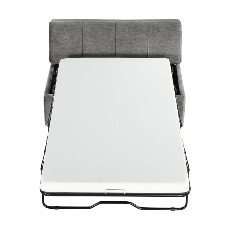 Repose-pieds pliant avec repose-pieds, Gris foncé