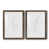 Papier, cadre noyer