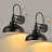 Gooseneck Outdoor Wall Light With Dusk To Dawn Sensor, Farmhouse Barn Lights For Garage, Patio, Porch (Set Of 2)-1977255939