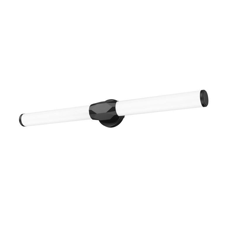 Éclairage pour meuble-lavabo à DEL à intensité variable Ismerai, Noir mat