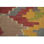 Tapis carré kilim en laine à tissage plat 6 x 6