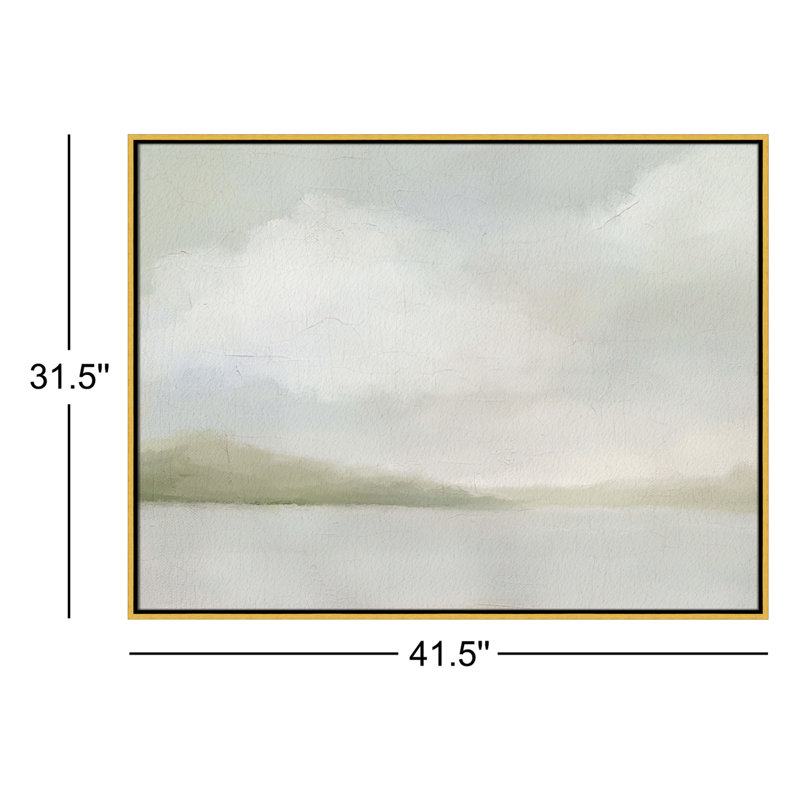 Queensland - Toile avec cadre flottant, H 31,5 po x l 41,5 po, Doré