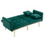 Canapé moderne en velours, canapé d'appoint avec canapé en métal Modern Sofacoolmore